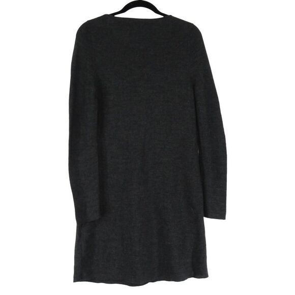 Eileen Fisher Women's 100% Merino Wool Charcoal Grey Sweater Dress SZ S/P - Picture 2 of 4
